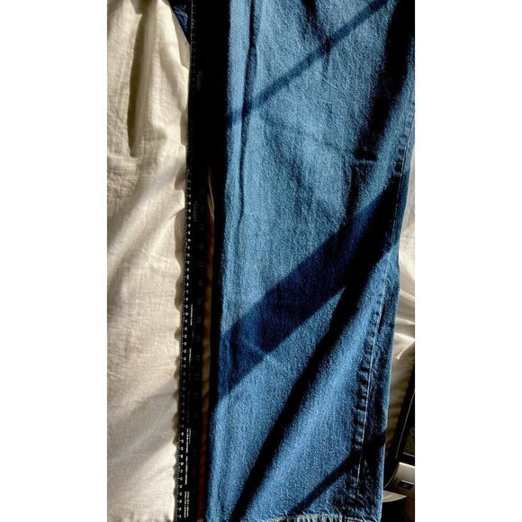 Duluth Trading Co Mens Dark Wash Denim Heavy Cotton Workwear Blue Jeans-44”x32” - Picture 8 of 12